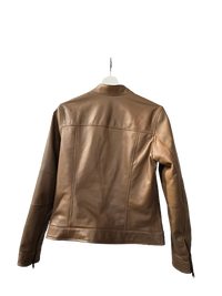 la valigia a pois Giacca Pelle Biker Nebu CAMEL