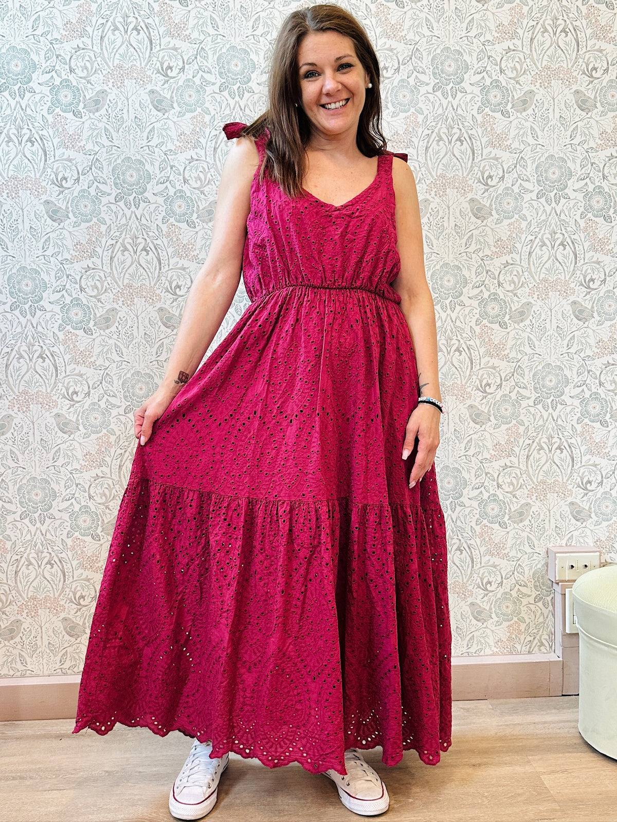Abito Kos Rosso - Abbigliamento Made in Italy