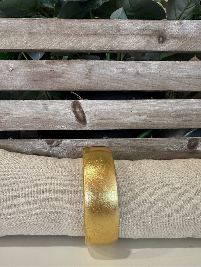 Bracciale Gold Round Resina -Accessori Moda Donna Made in Italy Artigianali