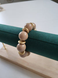 Bracciale Santorini Tortora - Accessori Artigianali Made in Italy