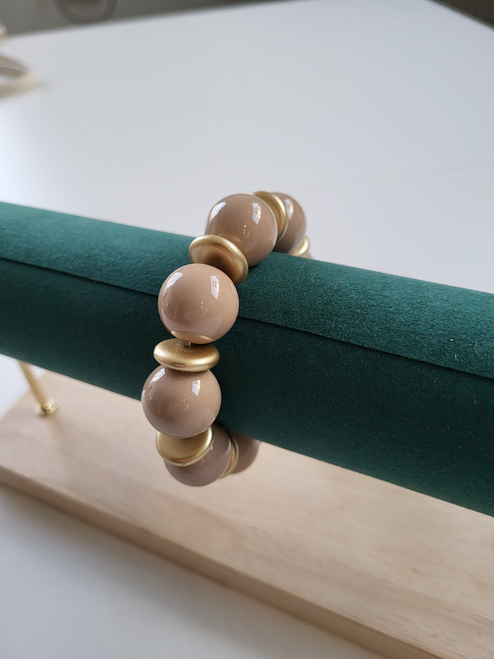Bracciale Santorini Tortora - Accessori Artigianali Made in Italy