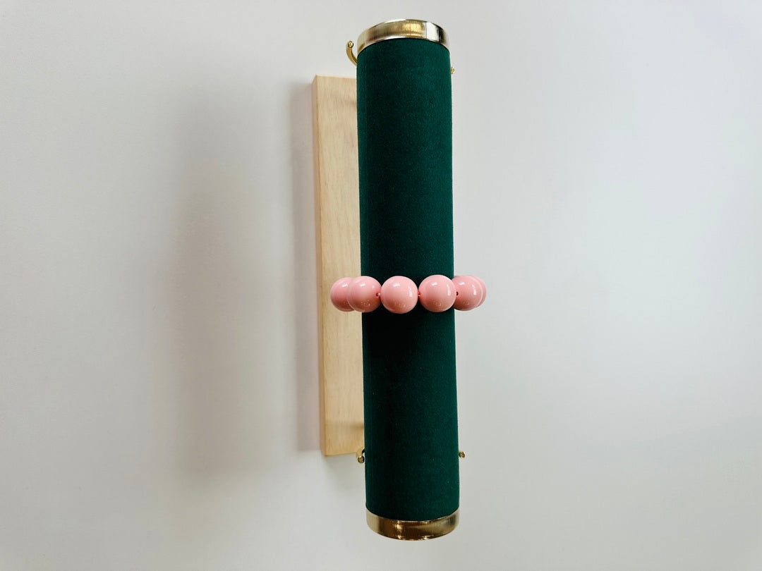 Bracciale Sfera Rosa Cipria - Accessori Artigianali Made in Italy