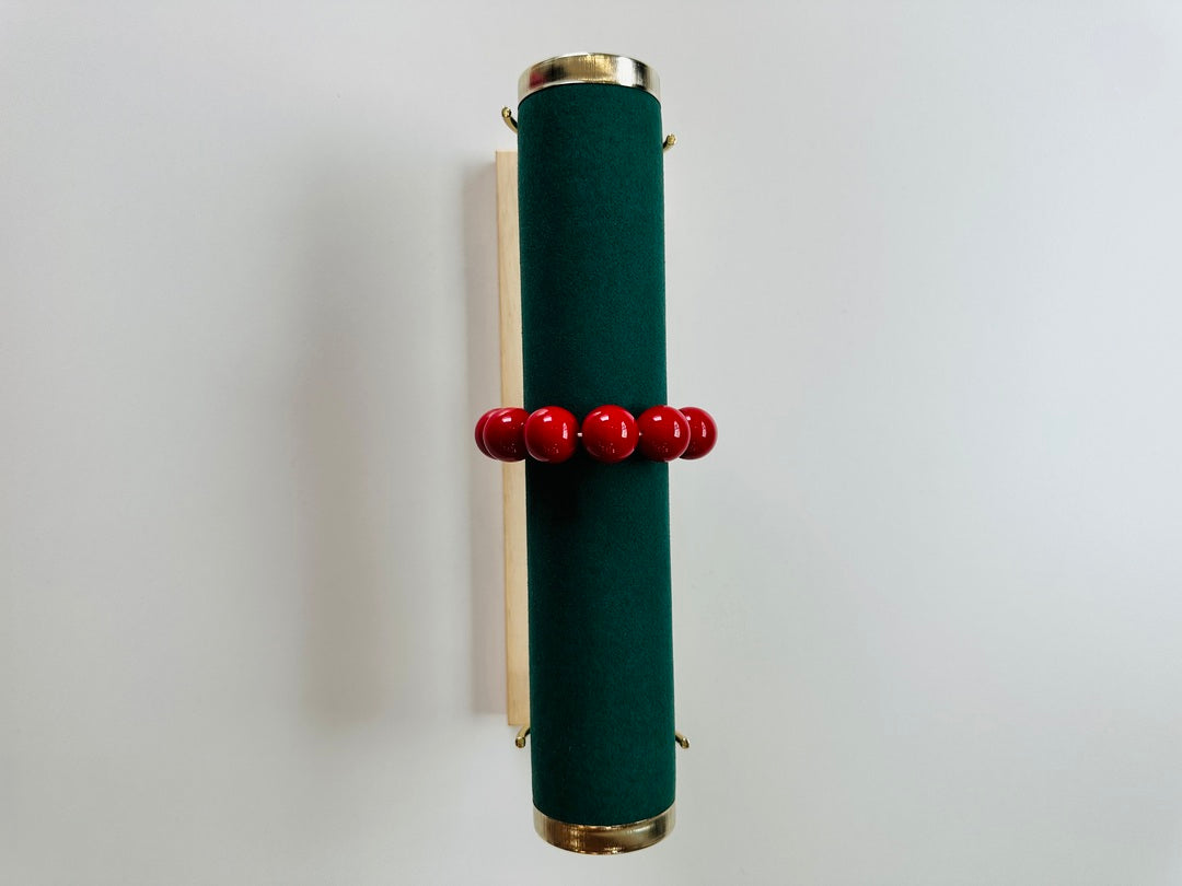 Bracciale Sfera Rosso - Accessori Artigianali Made in Italy