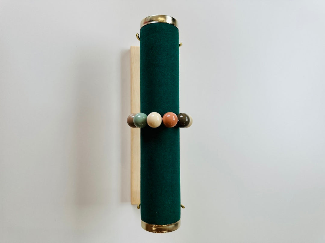 Bracciale Sfera Verde Fantasia Multicolor- Accessori Artigianali Made in Italy