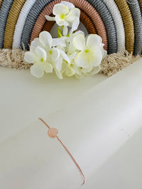 Bracciale Simply Dot Argento 925 e bagnato nell'Oro Rosa - Gioielli Argento Moda Donna Made in Italy