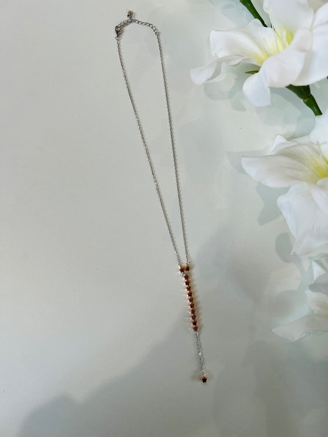 Collana Dream Argento 925 con stelline bagnate in Oro Rosa - Gioielli Moda Donna Made in Italy