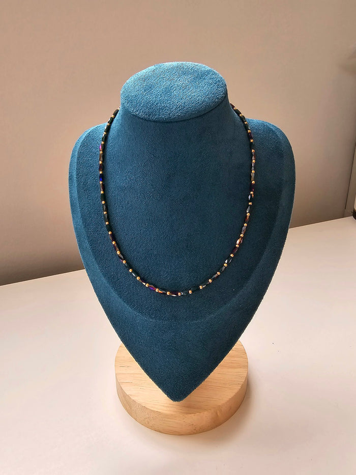 Collana Seeds Verde - Accessori Artigianato Made in Italy