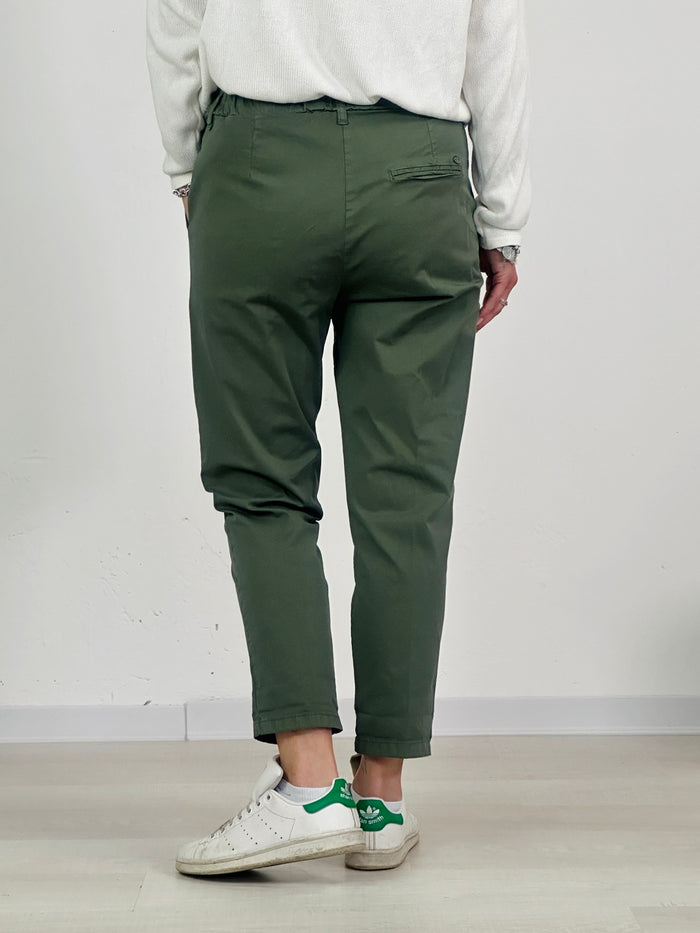 la valigia a pois Pantalone Sveva Verde Militare