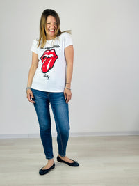 la valigia a pois T-shirt Rolling Stones