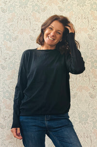 Maglione Scollo Tondo Over