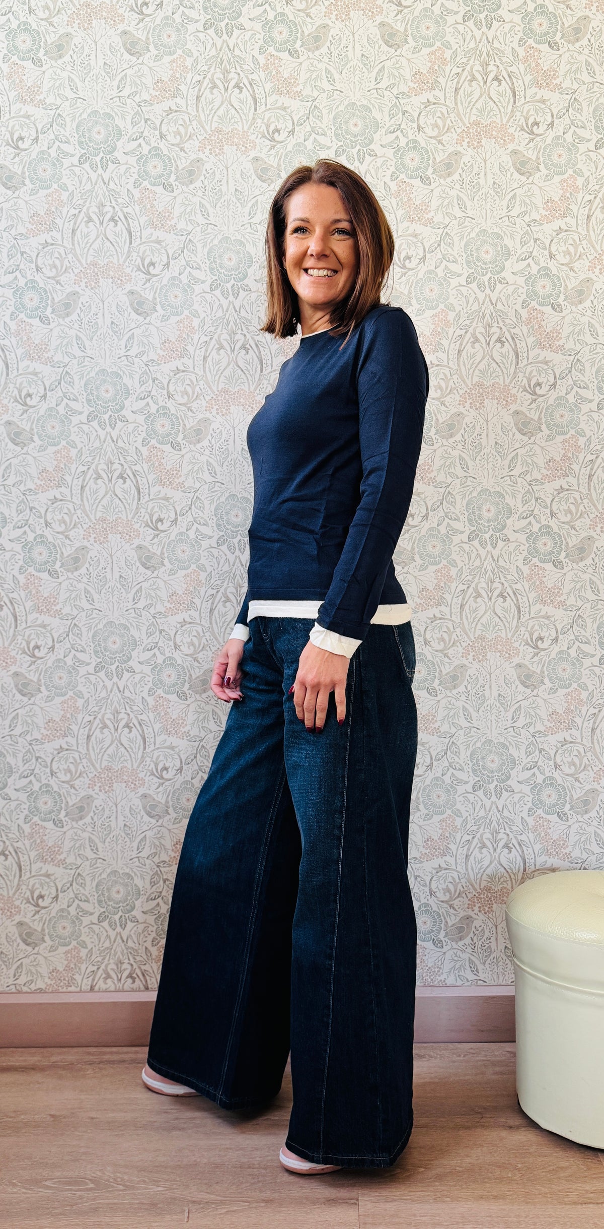 Maglione Velo Bi-Color bodycon cashmere