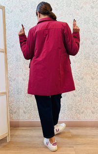 Giacca Trench Puffy Bordeaux