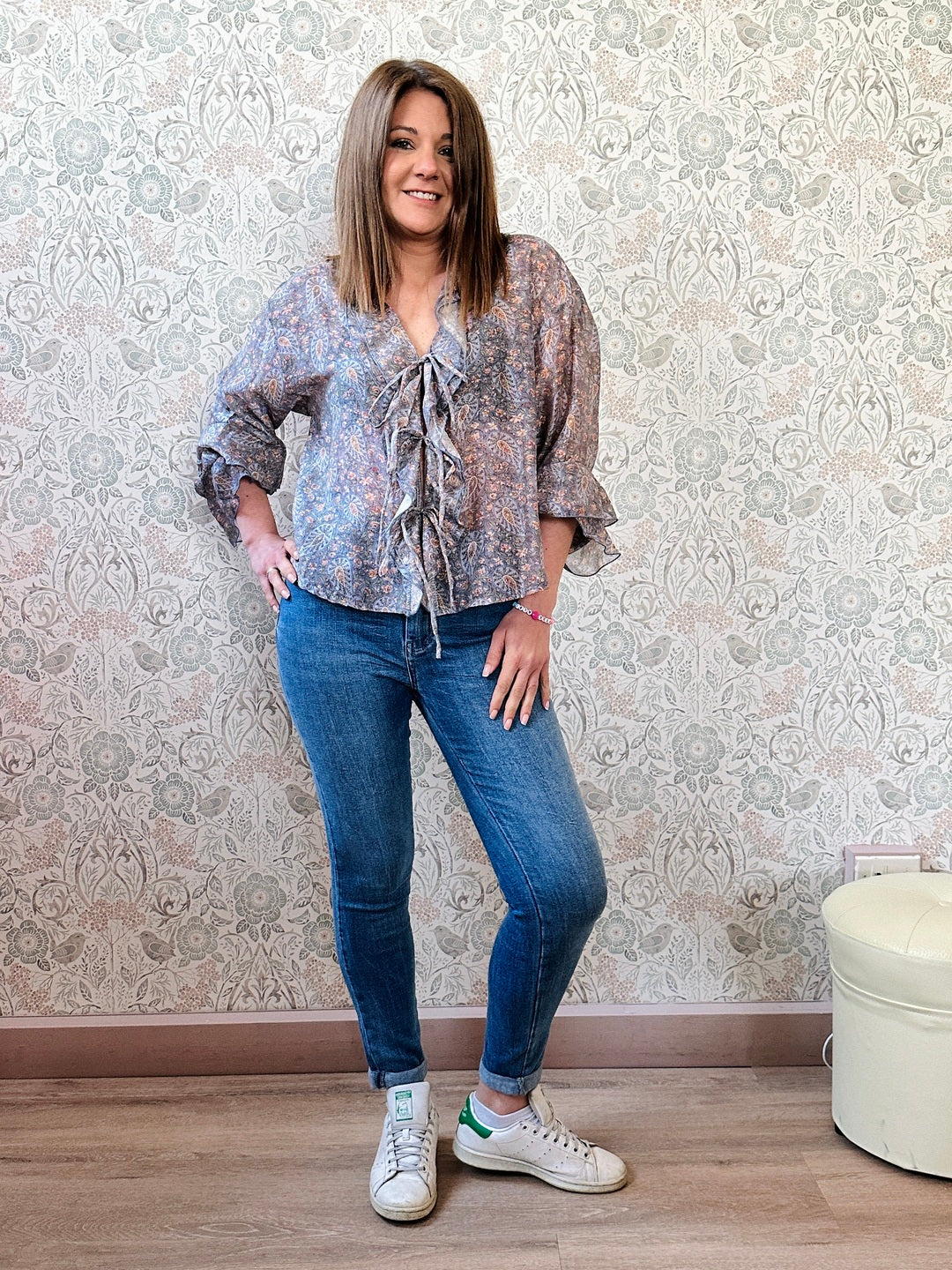 la valigia a pois Camicia Gipsy