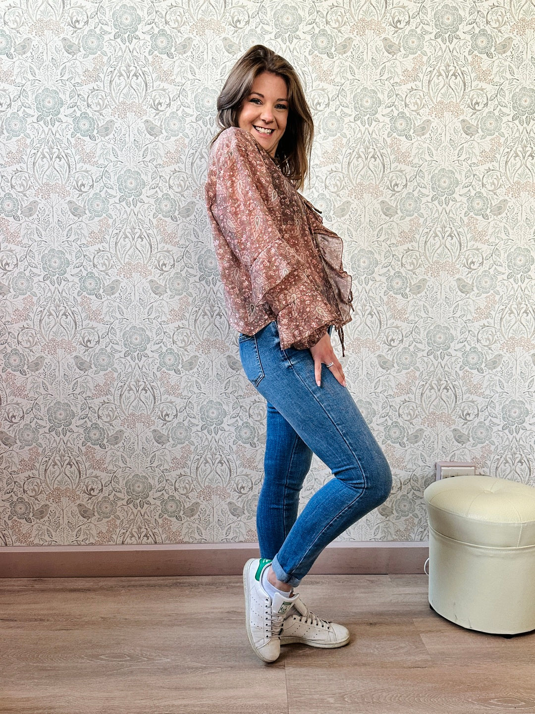 la valigia a pois Camicia Gipsy