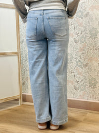 Jeans da donna baggy, lavaggio chiaro.