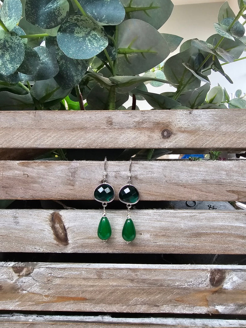 Orecchini Sandra Green - Gioielli Argento 925 Made in Italy