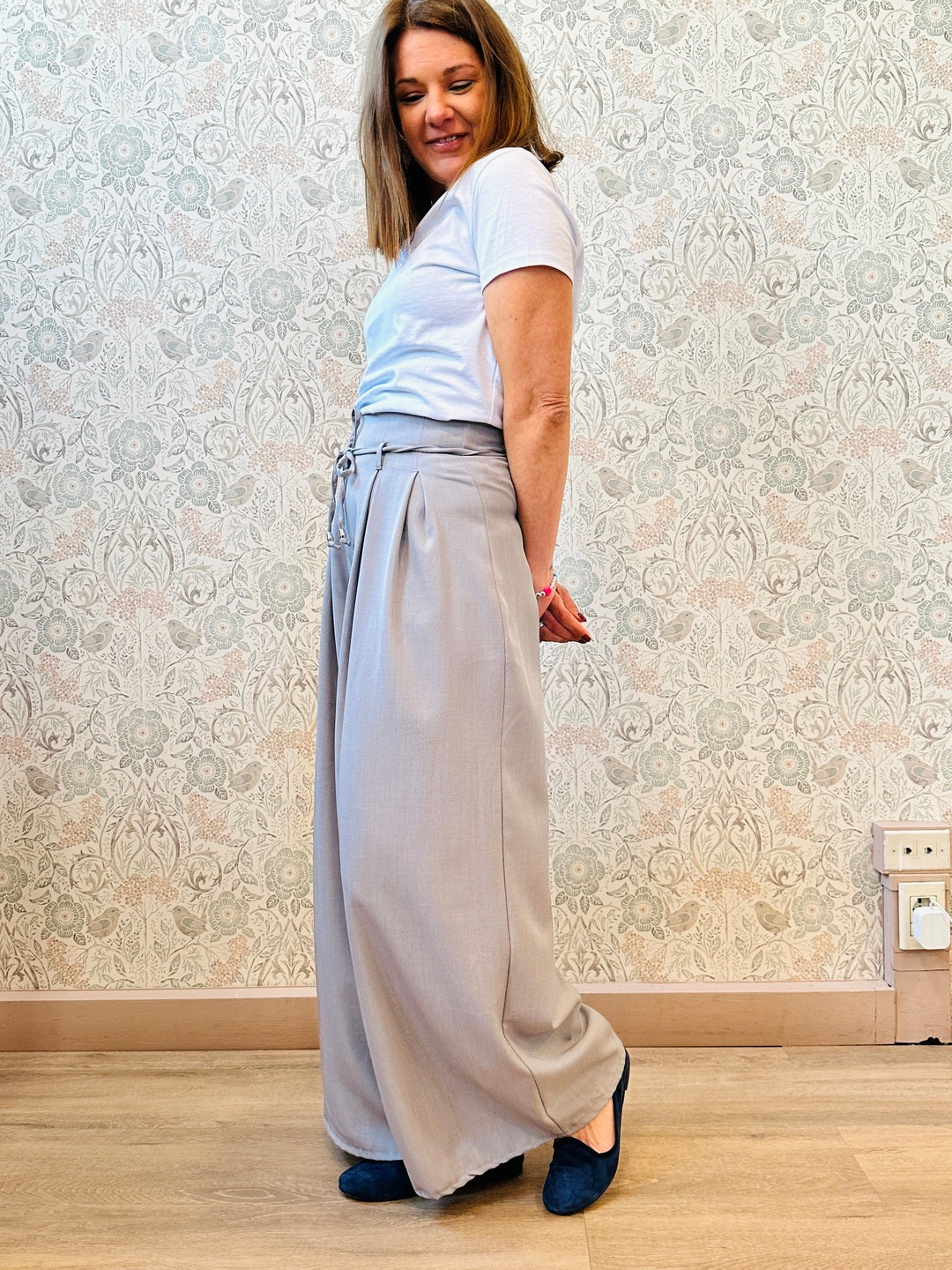 la valigia a pois Pantalone Palazzo Milano