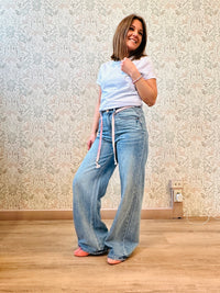 la valigia a pois Jeans Stringa MC-7336