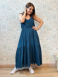 Abito Kos Blu - Abbigliamento Donna Estate 2025 - Made in Italy