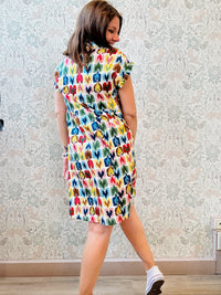 Abito Donna Osni Fantasia - Moda Estate 2025 Made in Italy 