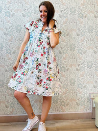 Abito Donna Osni Fantasia - Moda Estate 2025 Made in Italy 