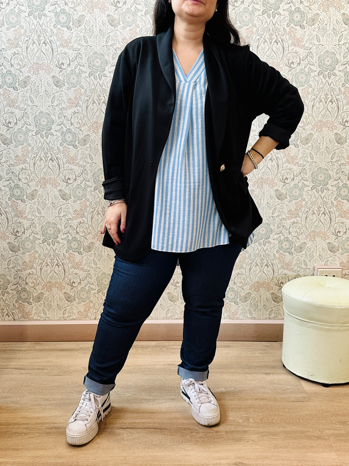 Blazer Donna Navy Curvy - Abbigliamento Must Have