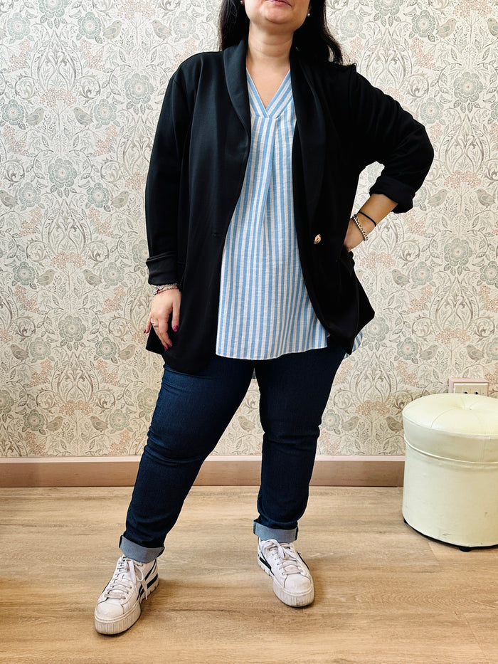 Blazer Donna Navy Curvy - Abbigliamento Must Have