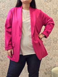 Blazer Donna Navy Curvy - Abbigliamento Moda Donna Made in Italy