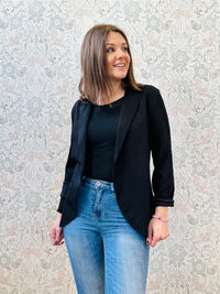 Blazer Donna Open Nero - Abbigliamento Must Have