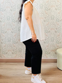 Blusa Curvy Volant - Abbigliamento Moda Donna Made in Italy