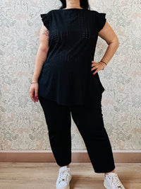 Blusa Curvy Volant - Abbigliamento Moda Donna Made in Italy