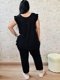 Blusa Curvy Volant - Abbigliamento Moda Donna Made in Italy