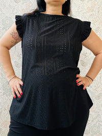 Blusa Curvy Volant - Abbigliamento Moda Donna Made in Italy