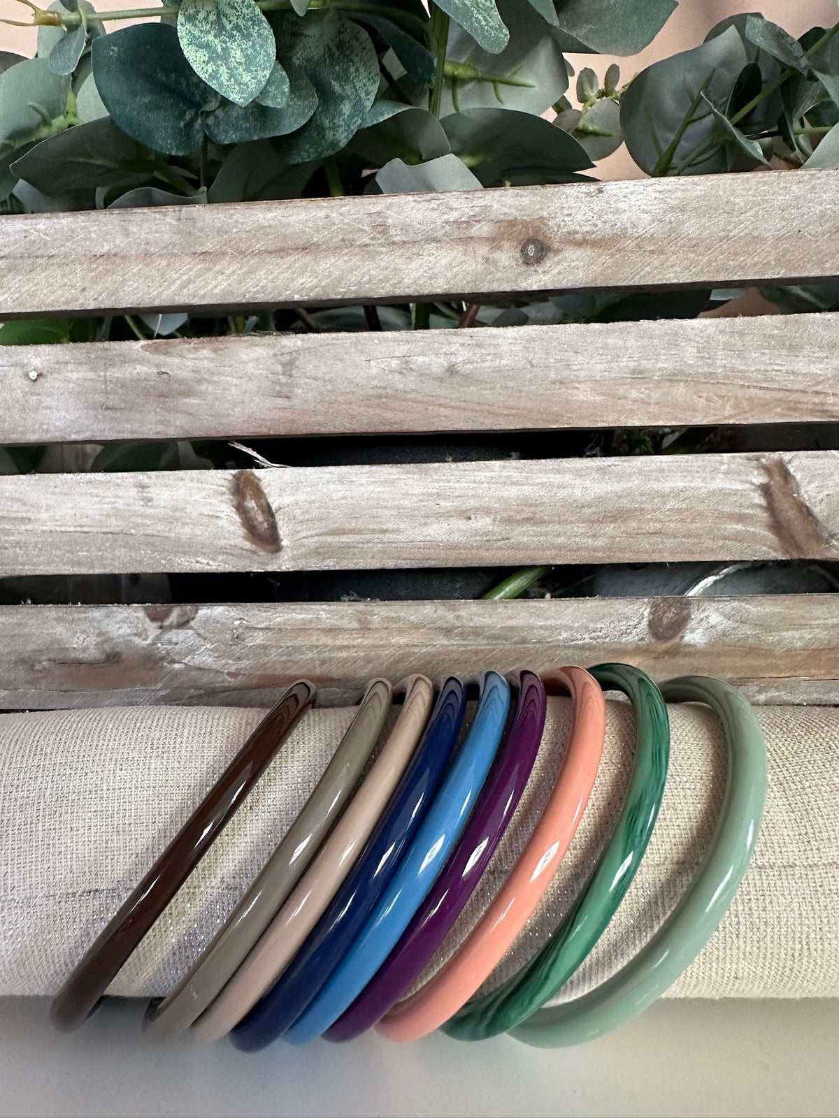 Bracciale Rigido Julie in legno  Multicolor - Accessori Moda Donna Made in Italy
