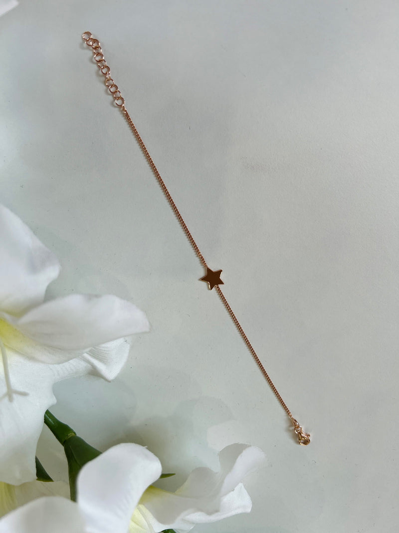 Bracciale Simply Stella Argento 925  bagnato in Oro Rosa - Gioielli Moda Donna Made in Italy 