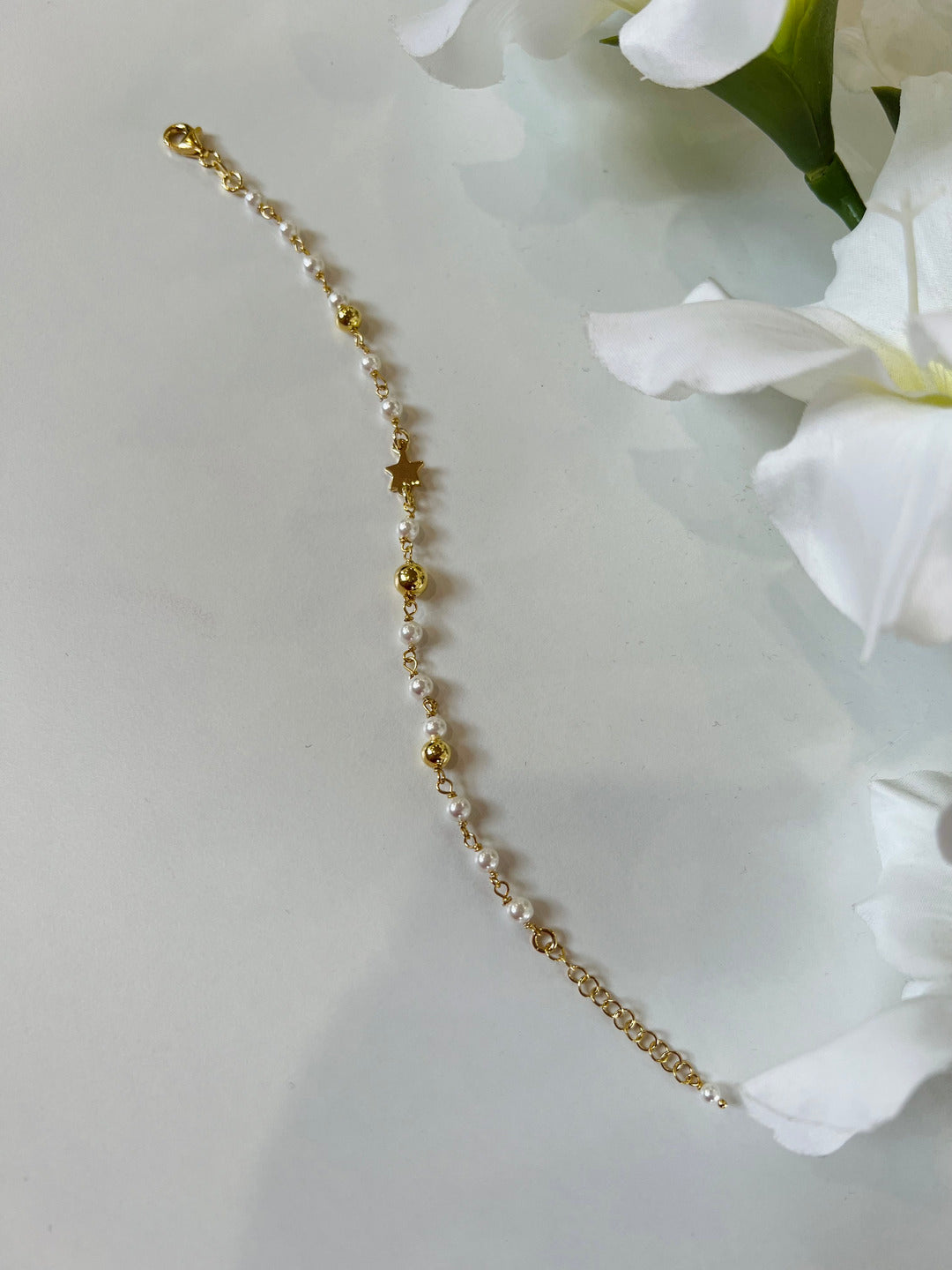 Bracciale Star Gold Argento 925  bagnato in Oro Giallo - Gioielli Moda Donna Made in Italy 