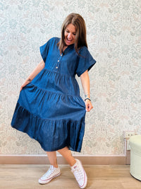 Chemisier Denim Dafne - Abbigliamento Moda Donna Made in Italy
