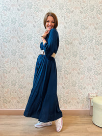 Chemisier Mirta Blu - Abbigliamento Donna Made in Italy
