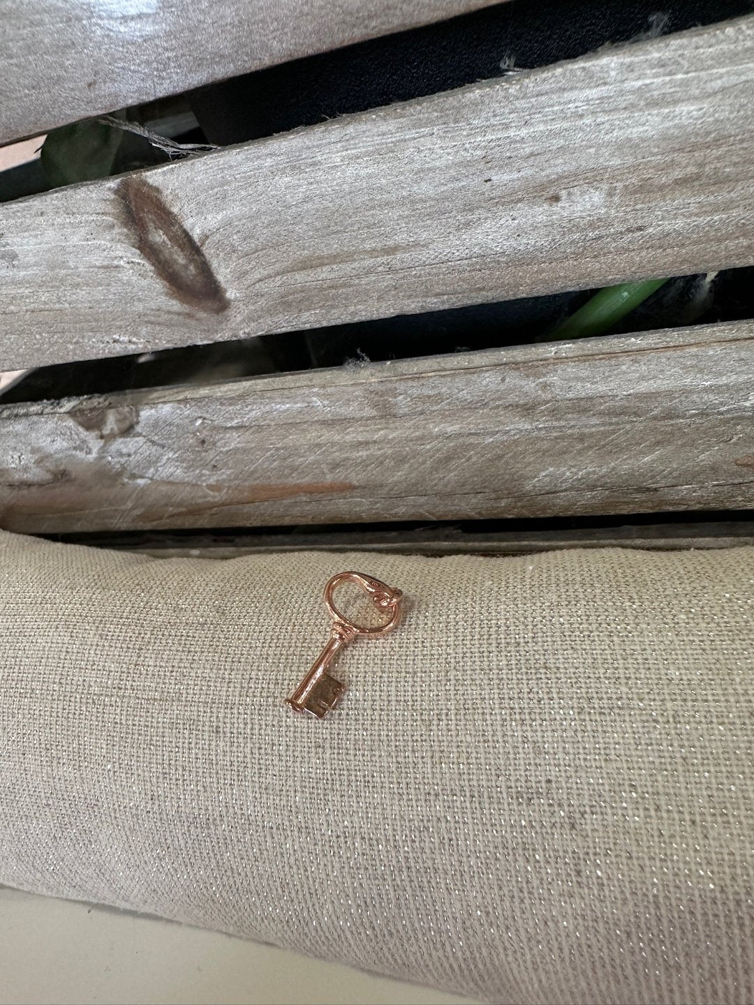 Ciondolo Chiave Argento e Oro Rosa - Gioielli Argento Moda Donna Made in Italy