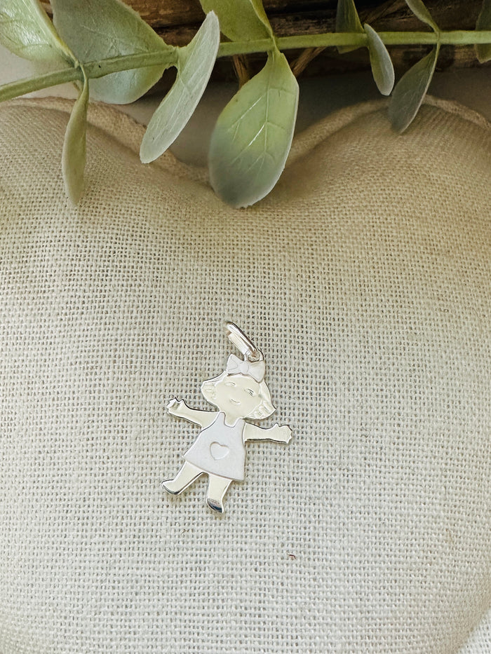 Ciondolo Pupetta - Gioielli Argento Moda Donna Made in Italy 