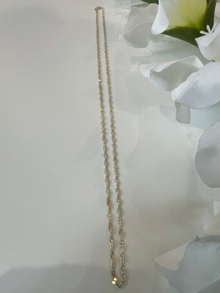 Collana Catena Intrecciata Argento 925 Media - Gioielli Moda Donna Made in Italy 