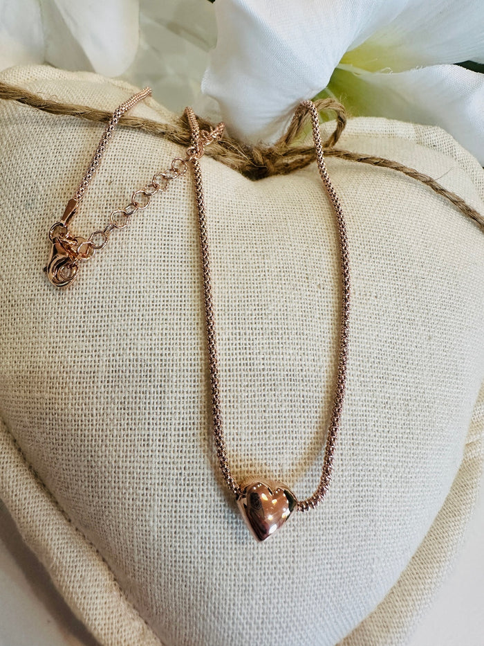 Collana Corinne Argento e Oro Rosa - Gioielli Argento Moda Donna Made in Italy 