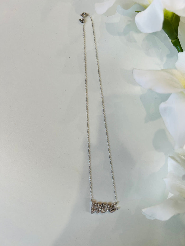 Collana Love Shine con Brillantini Argento 925 - Gioielli Moda Donna Made in Italy 