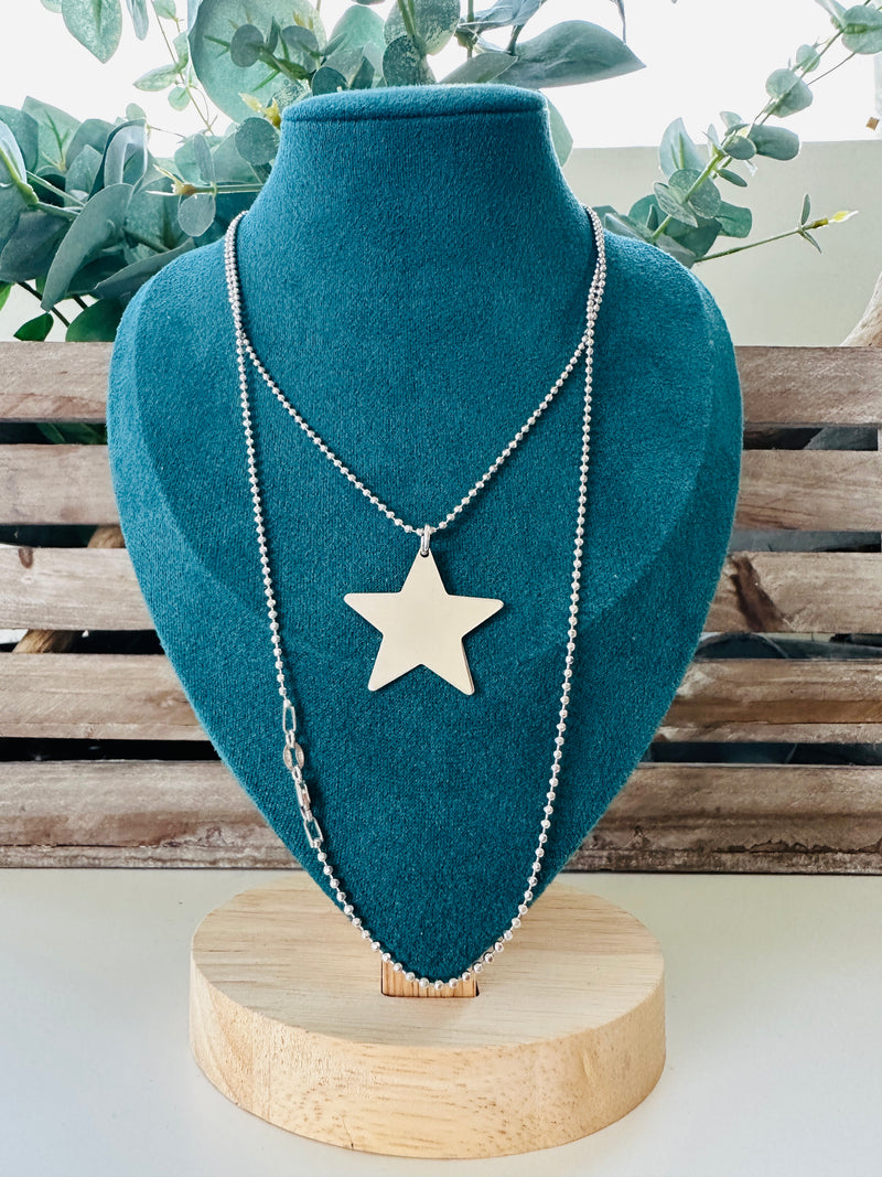 Collana Lunga Stella - Gioielli Argento 925 Made in Italy 