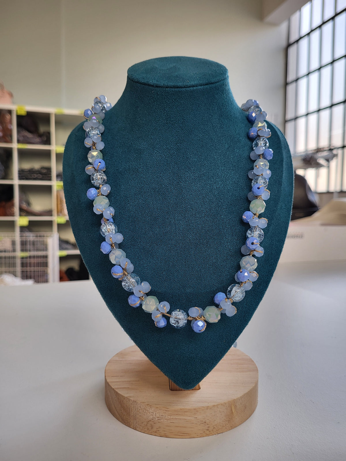 Collana Sand Azzurro Sfumature - Accessori Artigianali Made in Italy