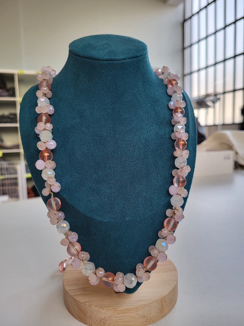 Collana Sand Rosa sfumature - Accessori Artigianali Made in Italy