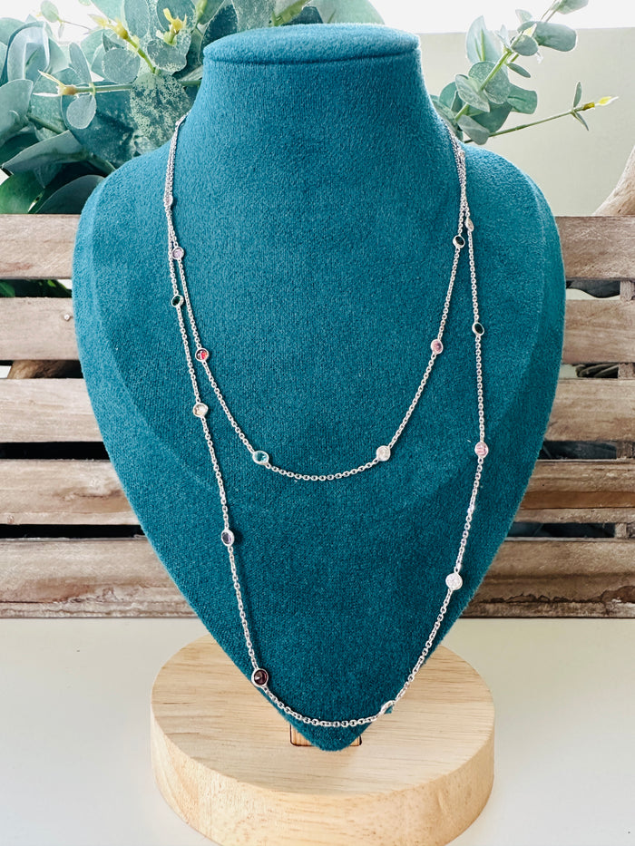 Collana Satelliti Color- Gioielli Argento 925 Made in Italy 