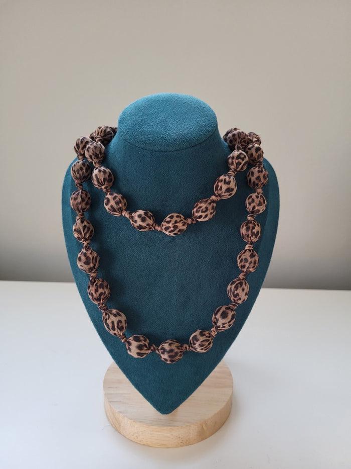 Collana Tiger  Beige Fantasia - Accessori Artigianali Made in Italy