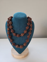 Collana Tiger  Marrone Fantasia - Accessori Artigianali Made in Italy
