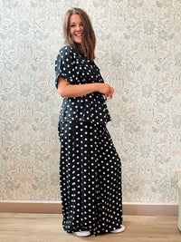 Completo Donna Sahariana Lucilla Pois - Abbigliamento Moda Donna Made in Italy